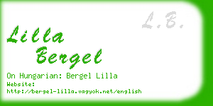 lilla bergel business card